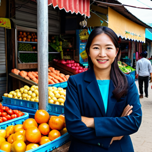 Home 9 Thriving Business Owner**
"A Korean entrepreneur, fully clothed in modest, professional attire, confidently managing her own small business in Tegucigalpa, Honduras. Background features vibrant local market scene, with colorful textiles and fresh produce. Focus on friendly customer interactions and a welcoming storefront. Perfect anatomy, correct proportions, natural pose, high resolution, professional photography, safe for work, appropriate content, professional, modest, family-friendly."
**