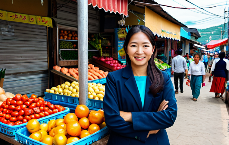 Thriving Business Owner**
"A Korean entrepreneur, fully clothed in modest, professional attire, confidently managing her own small business in Tegucigalpa, Honduras. Background features vibrant local market scene, with colorful textiles and fresh produce. Focus on friendly customer interactions and a welcoming storefront. Perfect anatomy, correct proportions, natural pose, high resolution, professional photography, safe for work, appropriate content, professional, modest, family-friendly."
**